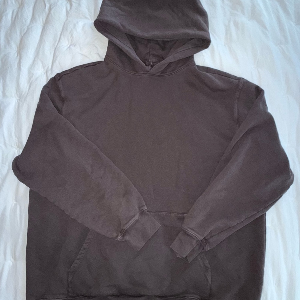 Skims French Terry Oversized Hoodie in Iron
